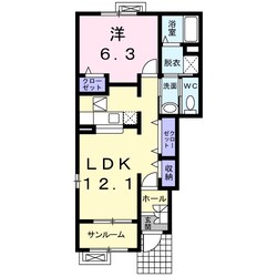 馬喰町 徒歩3分 1階の物件間取画像